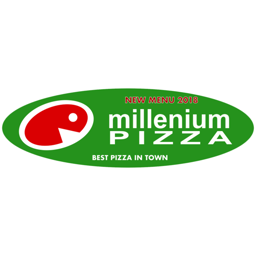 Millenium Pizza logo.